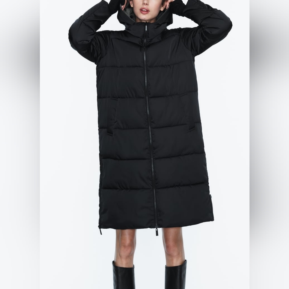 Zara Limited Edition Revesible Long Puffer NWT Size S - Picture 2 of 11